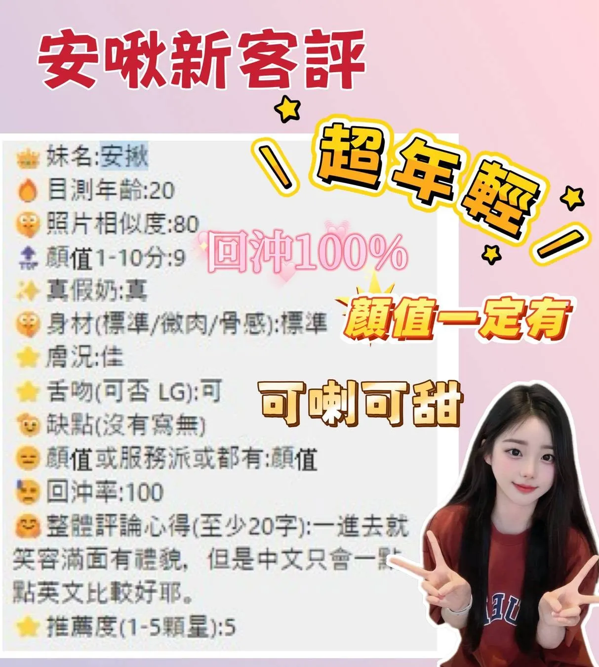 安啾客人評價1